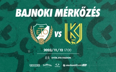 ÉLŐ: ETO FC Győr - Kolorcity Kazincbarcika